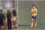 乔治娜晒迷你罗出战U16比赛，弟弟妹妹现场支持：太酷了兄弟~